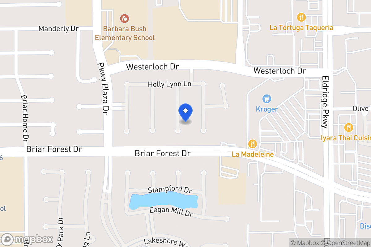 Map of 1531 Adams Walk Ct, Houston