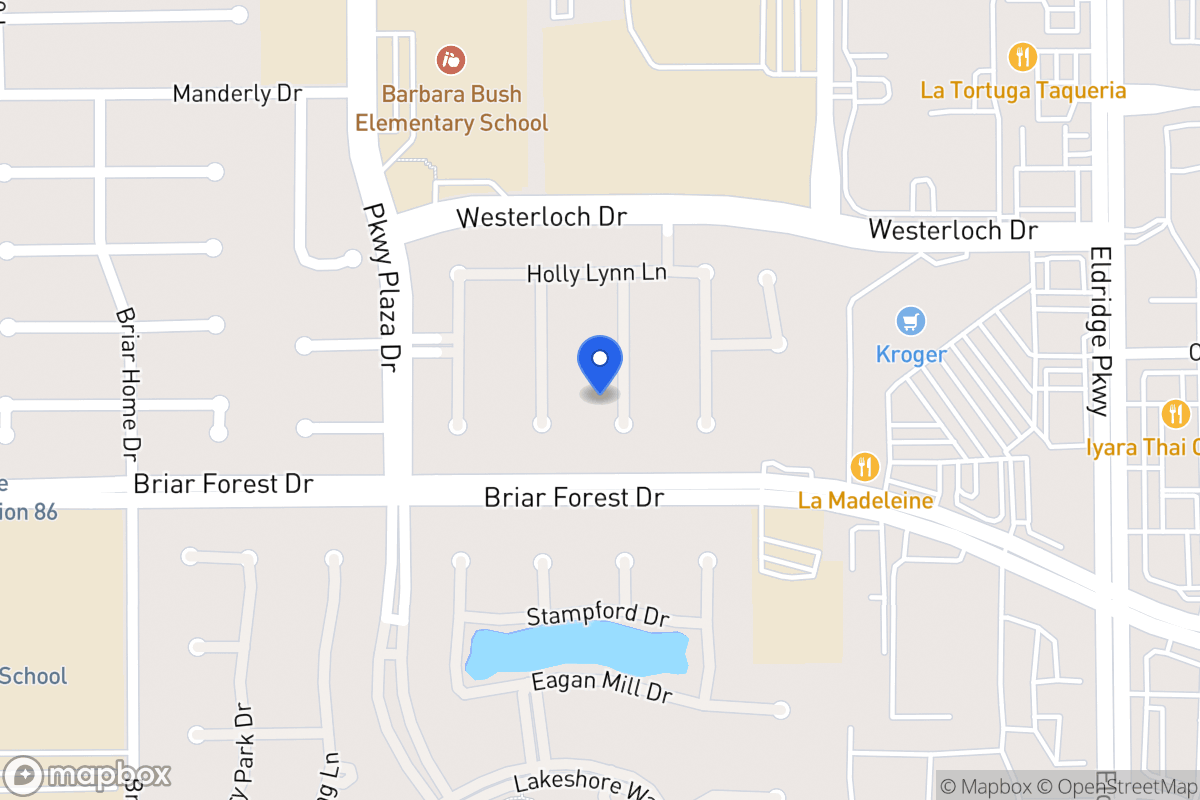 Map of 1530 Adams Walk Ct, Houston