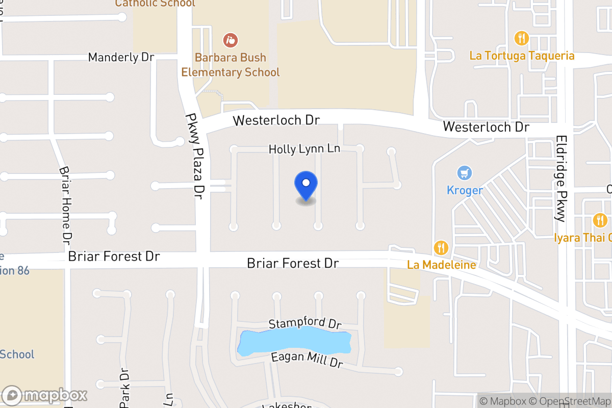 Map of 1526 Adams Walk Ct, Houston