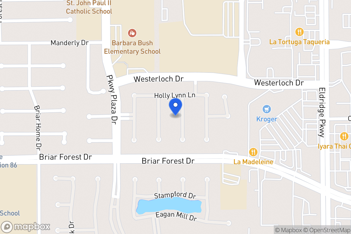 Map of 1518 Adams Walk Ct, Houston