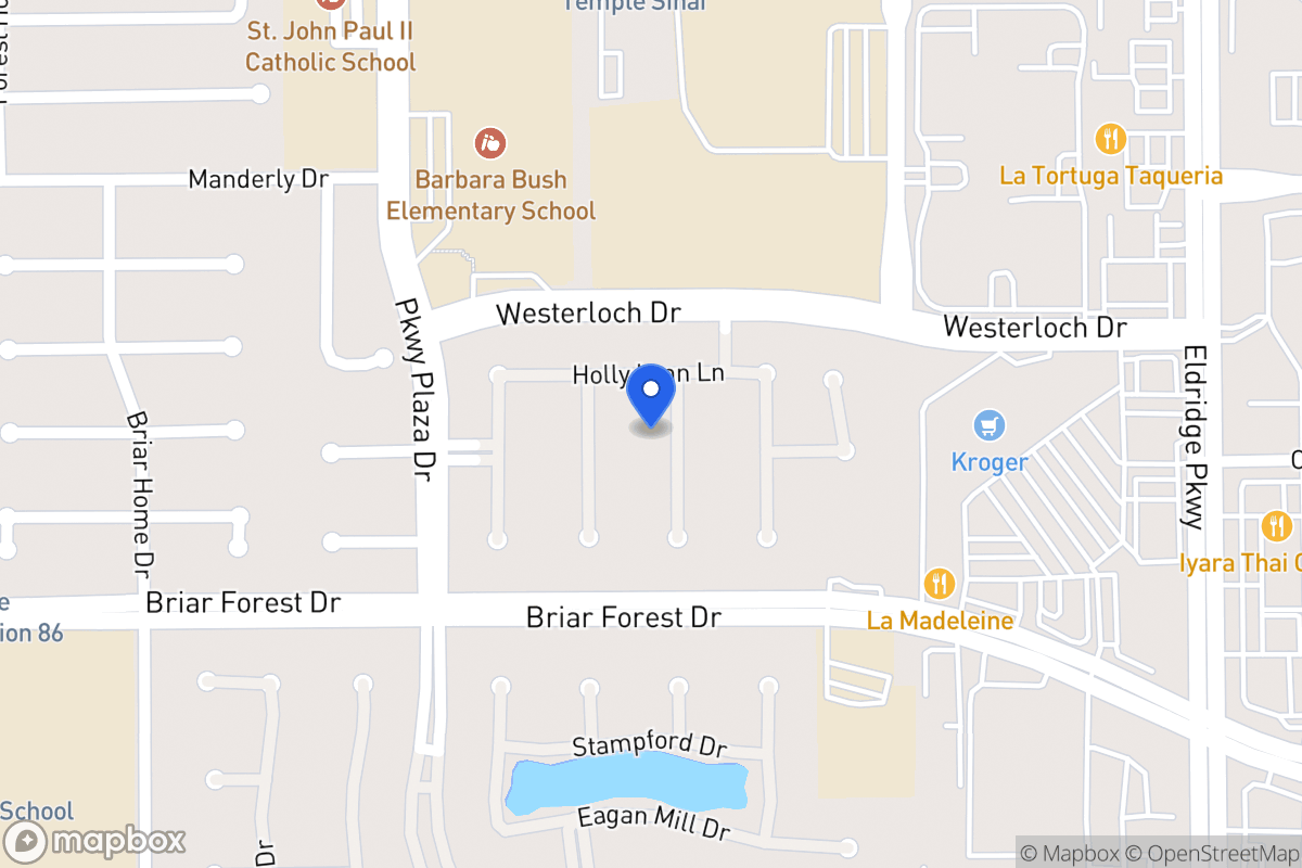 Map of 1514 Adams Walk Ct, Houston