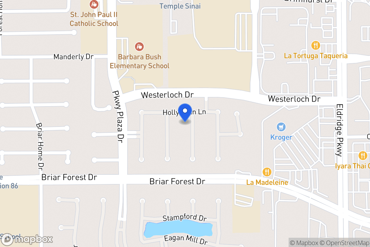 Map of 1510 Adams Walk Ct, Houston