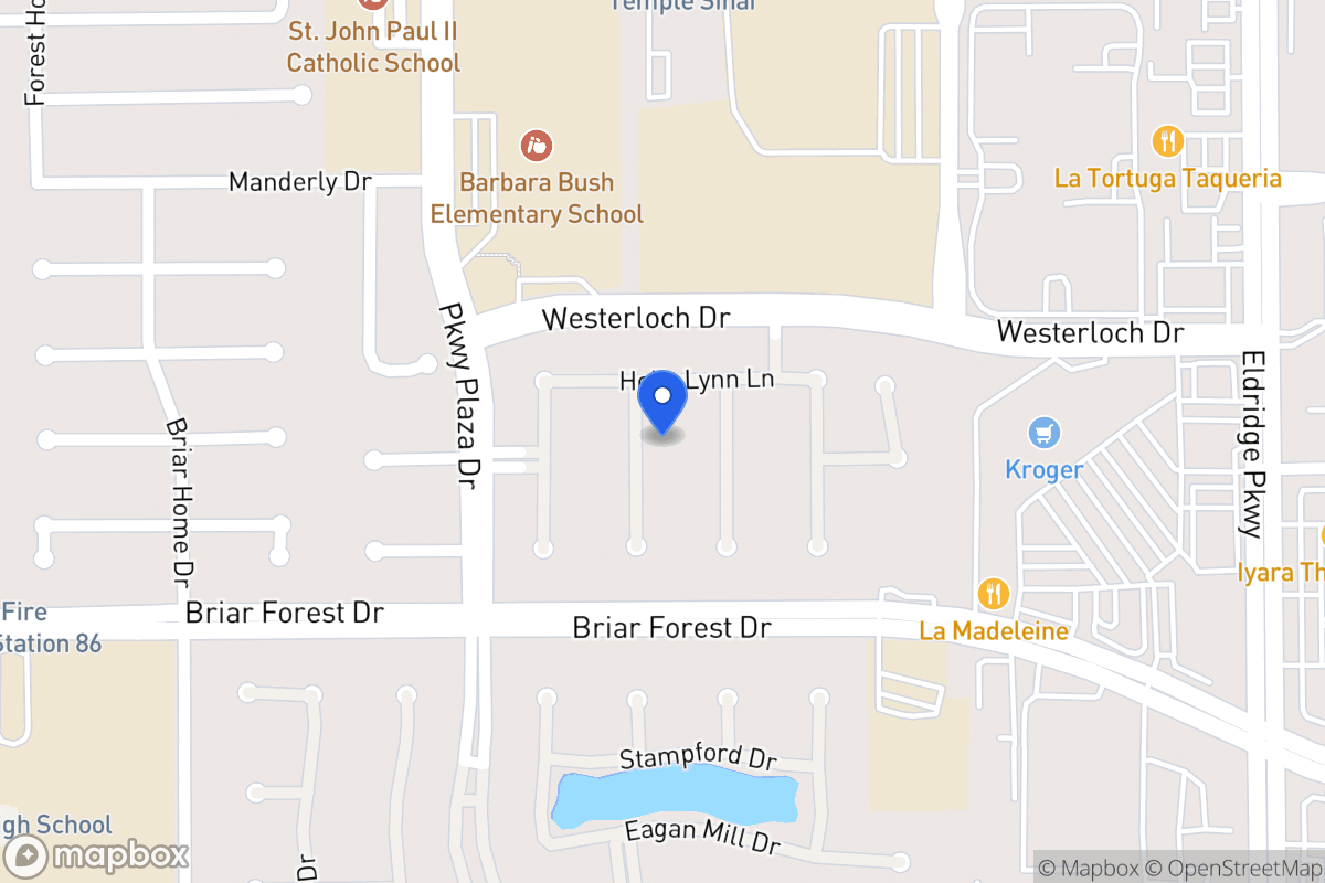 Map of 1515 Harness Oaks Ct, Houston