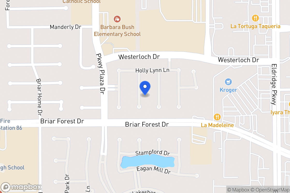 Map of 1527 Harness Oaks Ct, Houston