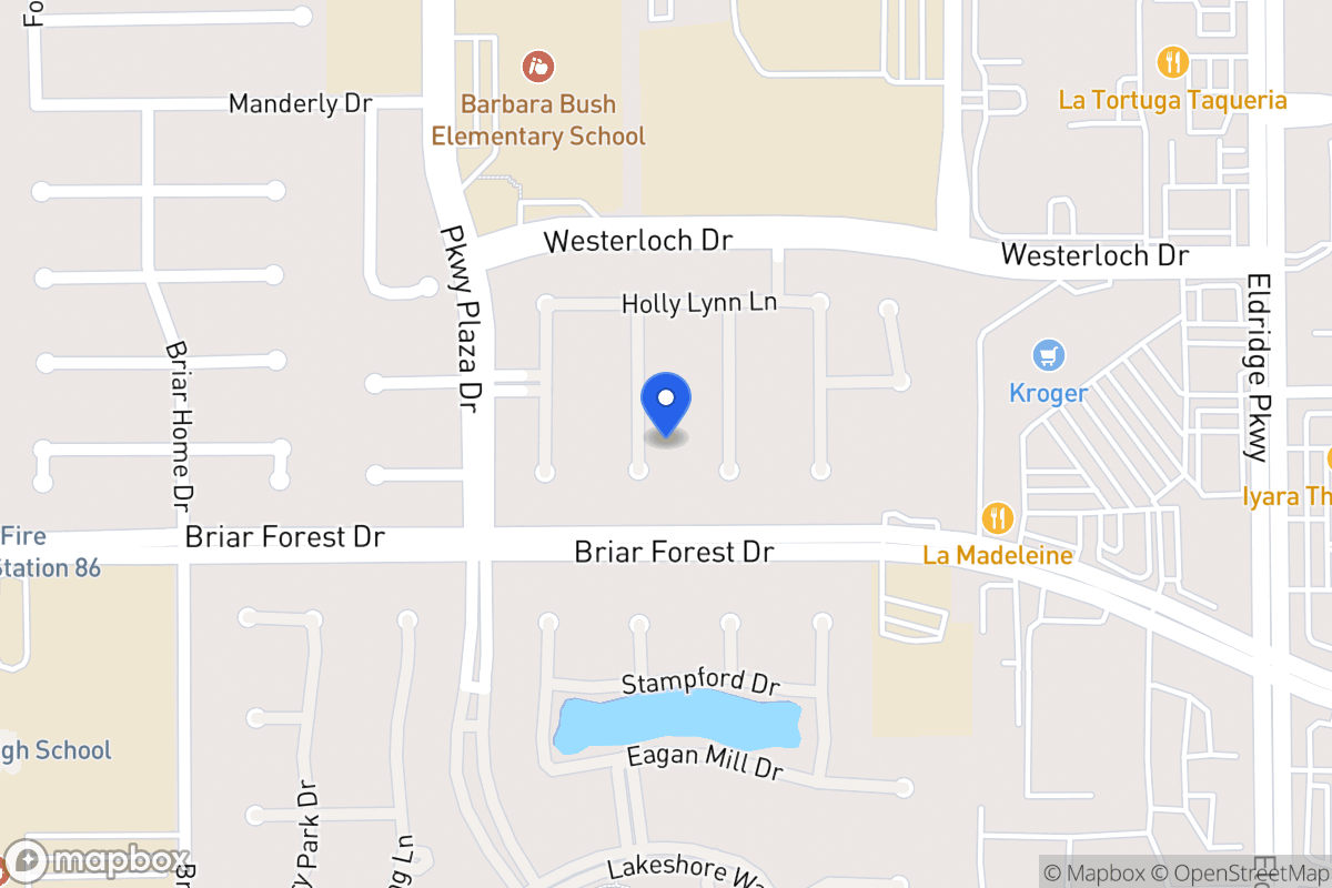 Map of 1531 Harness Oaks Ct, Houston