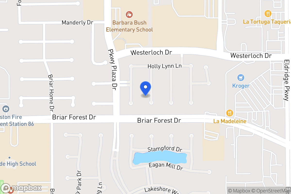 Map of 1530 Harness Oaks Ct, Houston