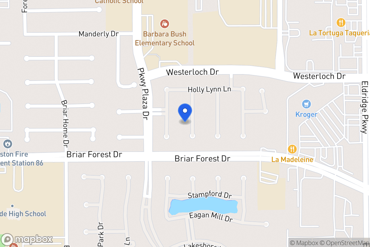 Map of 1526 Harness Oaks Ct, Houston