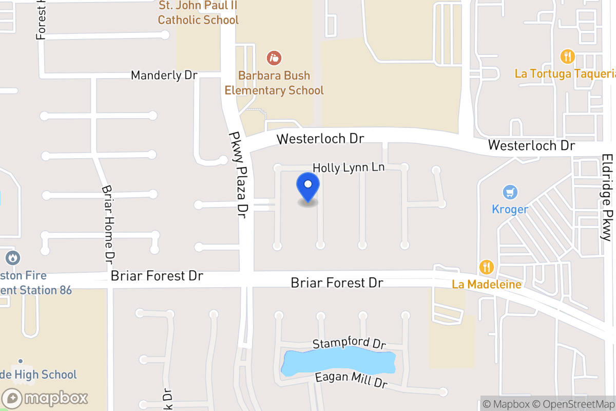 Map of 1518 Harness Oaks Ct, Houston