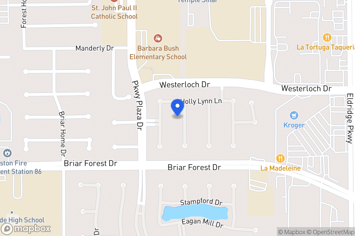 Map of 1514 Harness Oaks Ct, Houston