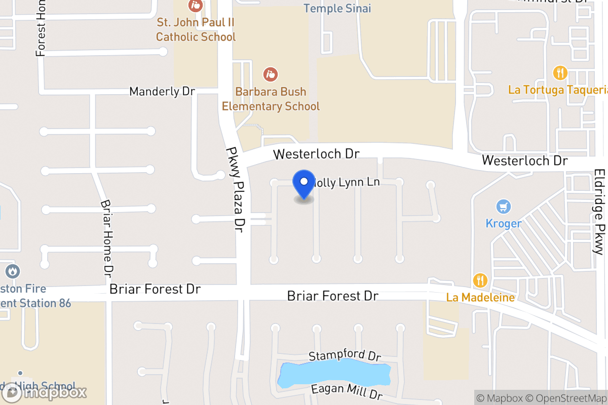 Map of 1510 Harness Oaks Ct, Houston