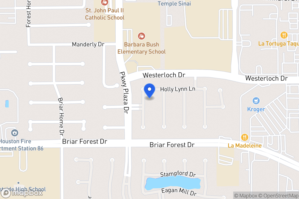 Map of 1515 Orchard Park Dr, Houston