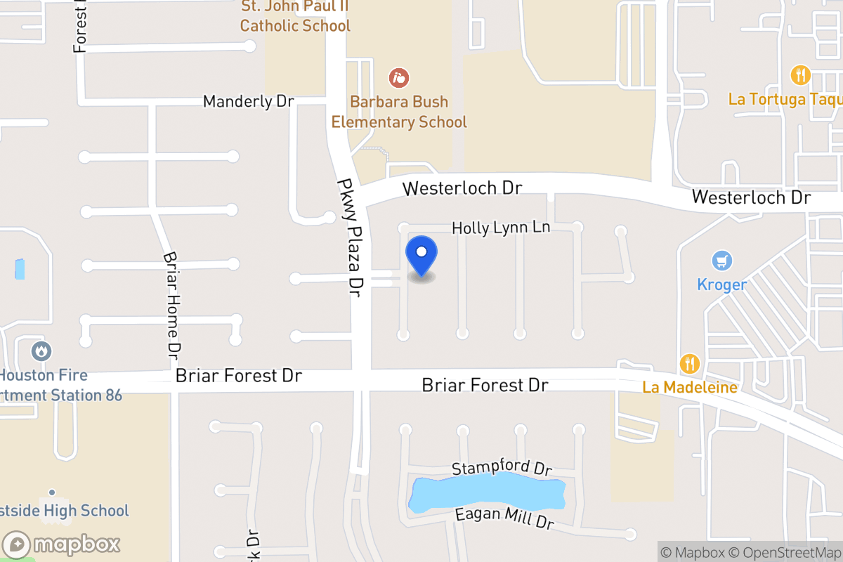 Map of 1523 Orchard Park Dr, Houston