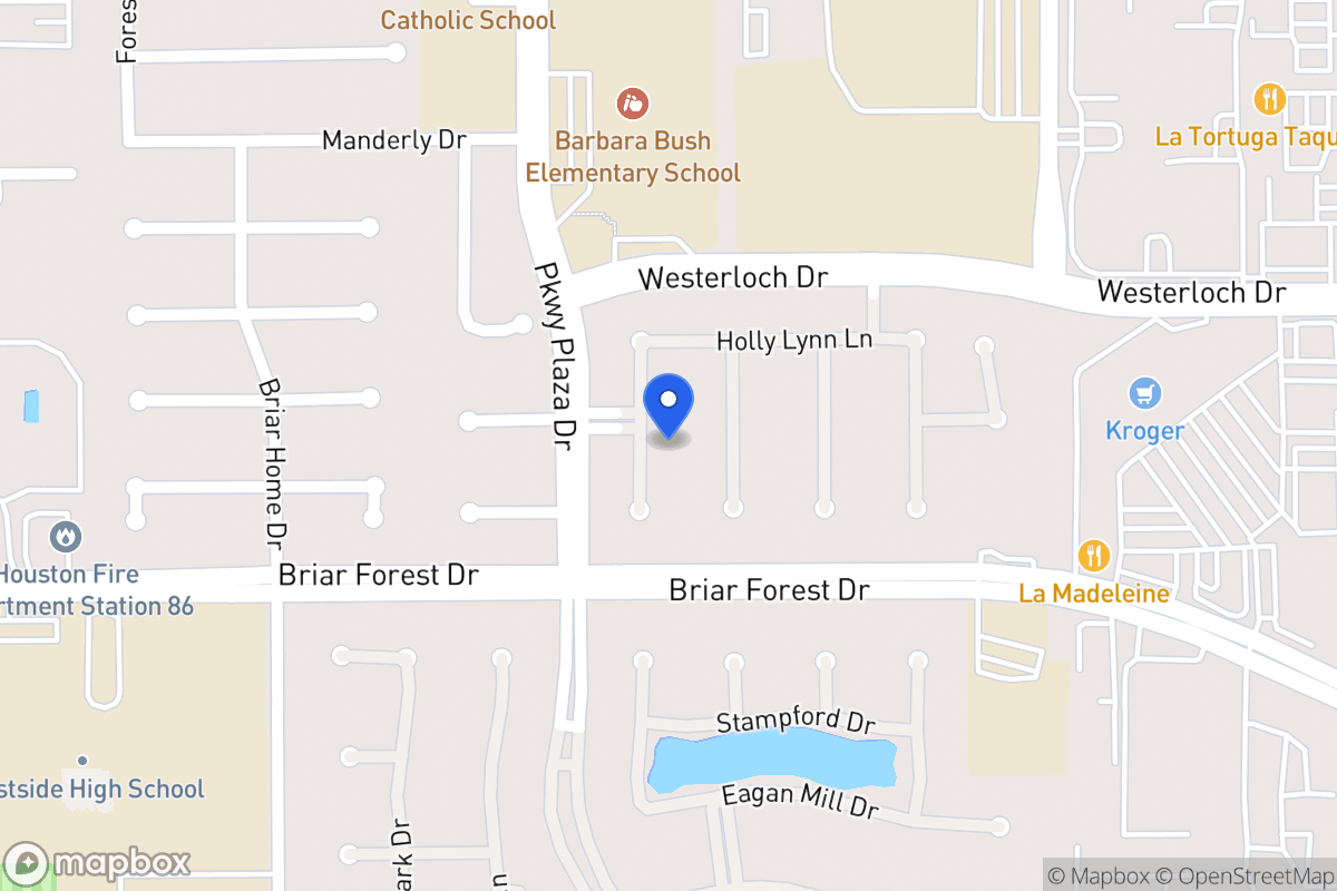 Map of 1527 Orchard Park Dr, Houston