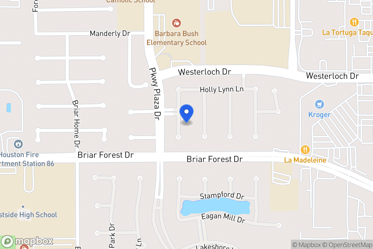 Map of 1531 Orchard Park Dr, Houston