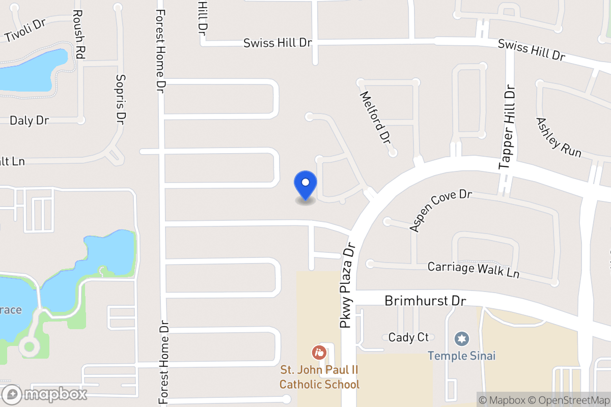 Map of 1222 Bonniefield Ln, Houston