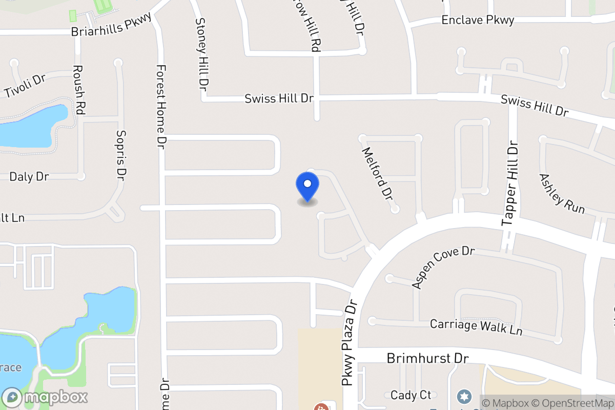 Map of 1114 Bonniefield Ln, Houston