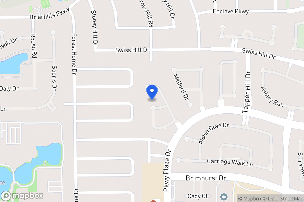 Map of 1110 Bonniefield Ln, Houston