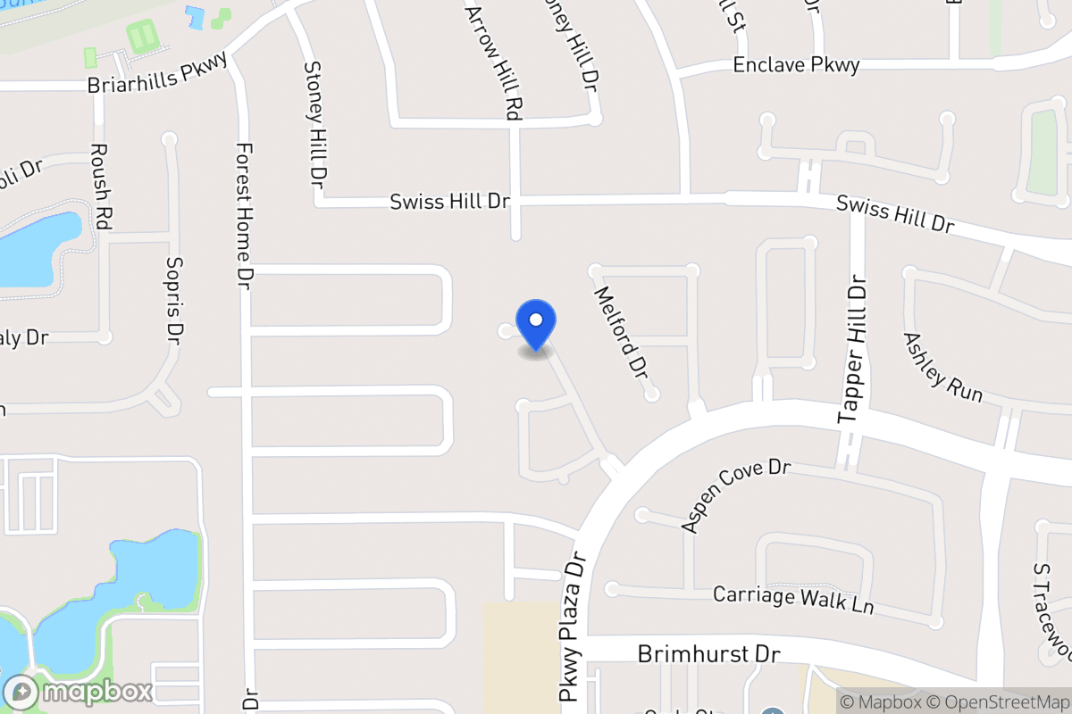 Map of 1114 Parkhaven Ln, Houston