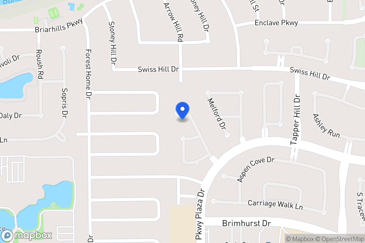 Map of 1110 Parkhaven Ln, Houston