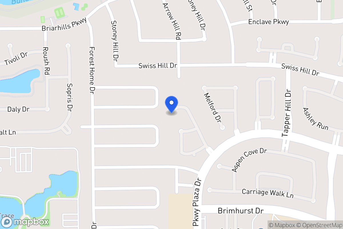 Map of 1102 Parkhaven Ln, Houston