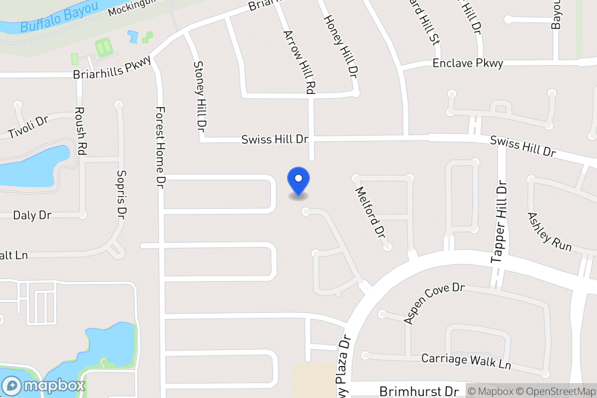 Map of 1103 Parkhaven Ln, Houston