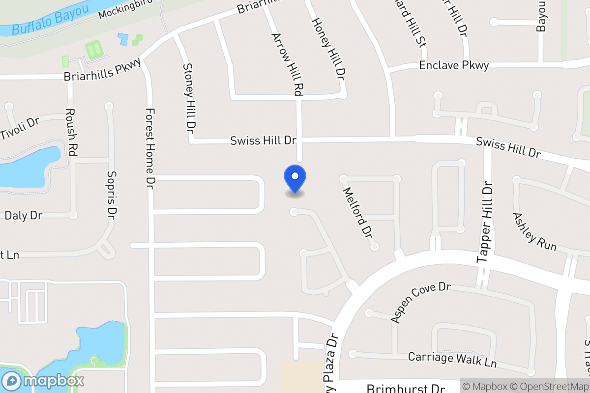 Map of 1107 Parkhaven Ln, Houston