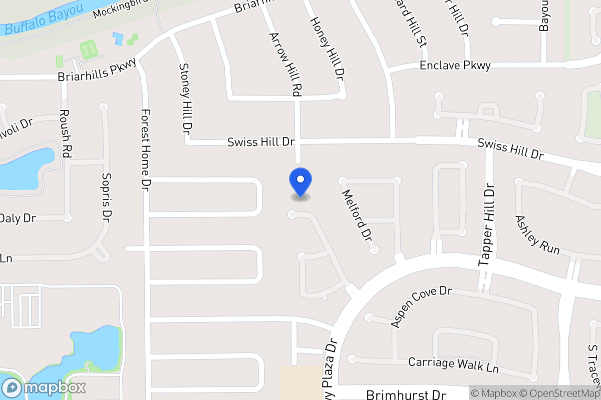 Map of 1111 Parkhaven Ln, Houston