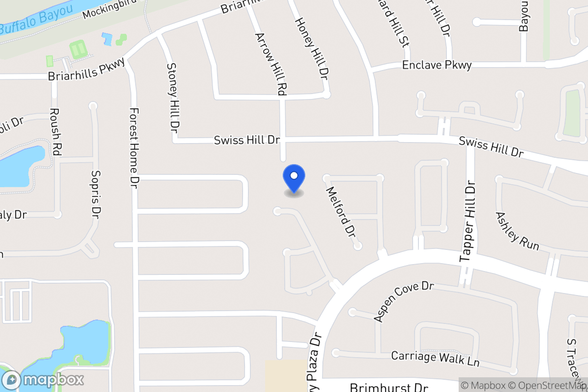 Map of 1115 Parkhaven Ln, Houston
