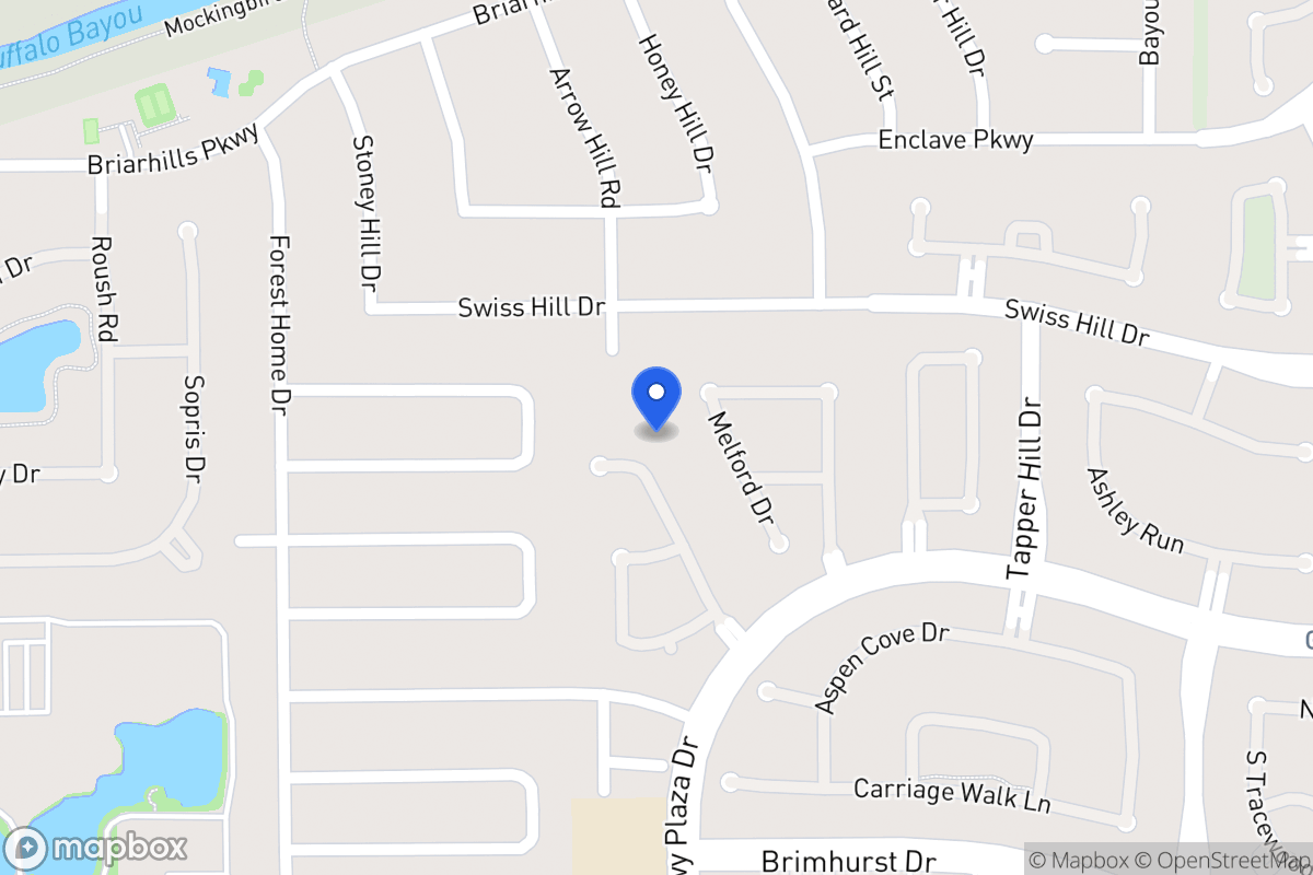 Map of 1119 Parkhaven Ln, Houston