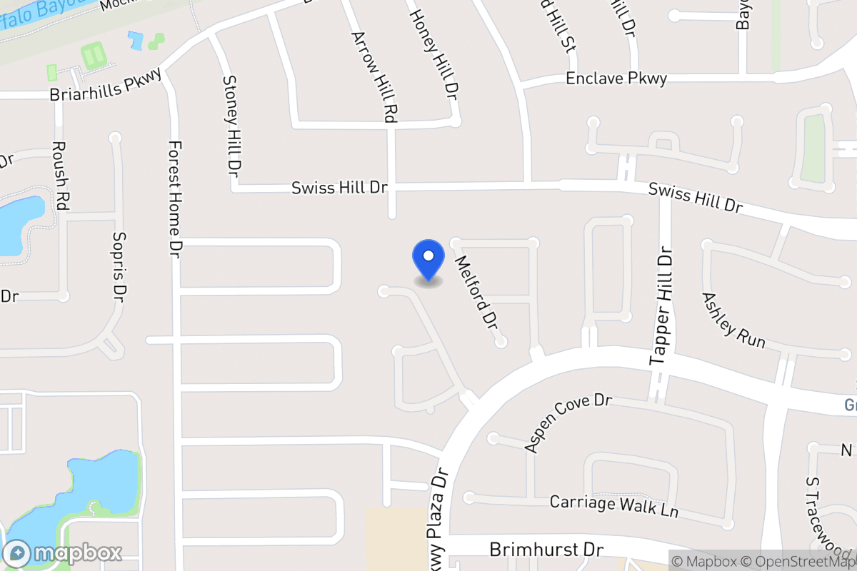 Map of 1123 Parkhaven Ln, Houston