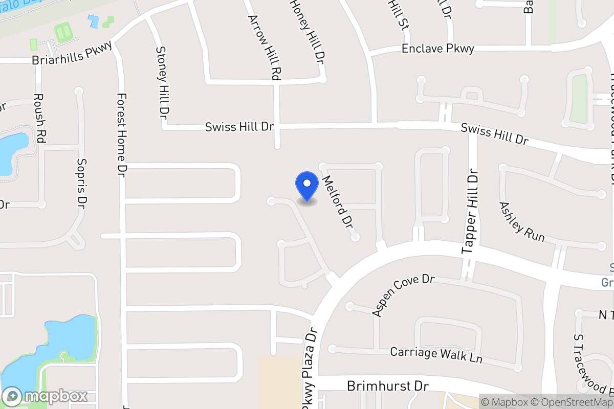 Map of 1127 Parkhaven Ln, Houston