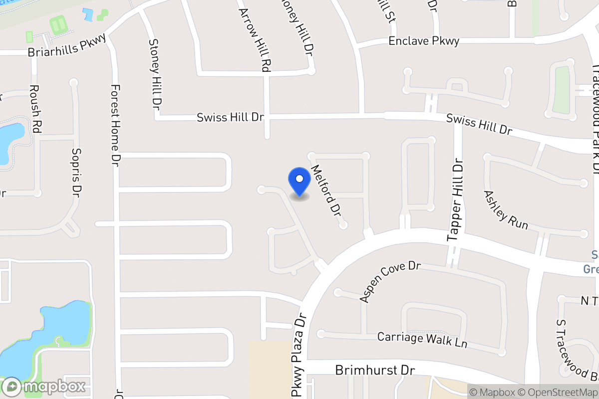 Map of 1131 Parkhaven Ln, Houston