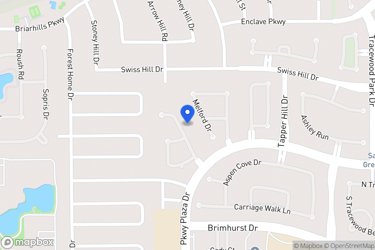 Map of 1203 Parkhaven Ln, Houston