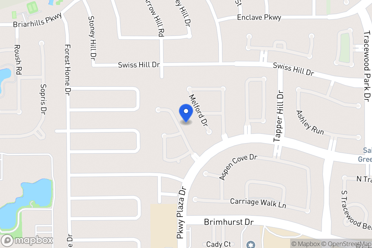 Map of 1207 Parkhaven Ln, Houston