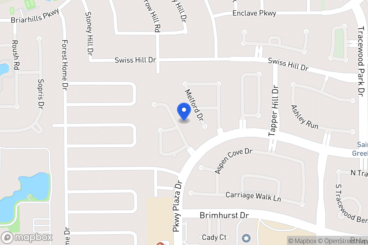Map of 1211 Parkhaven Ln, Houston