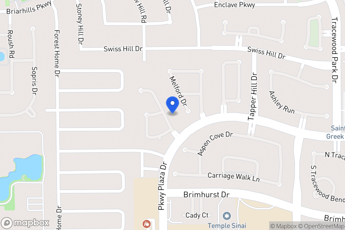 Map of 1219 Parkhaven Ln, Houston