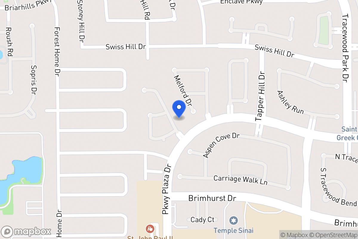 Map of 1223 Parkhaven Ln, Houston