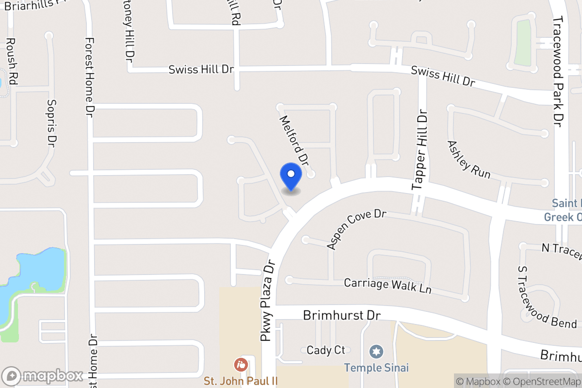 Map of 1227 Parkhaven Ln, Houston