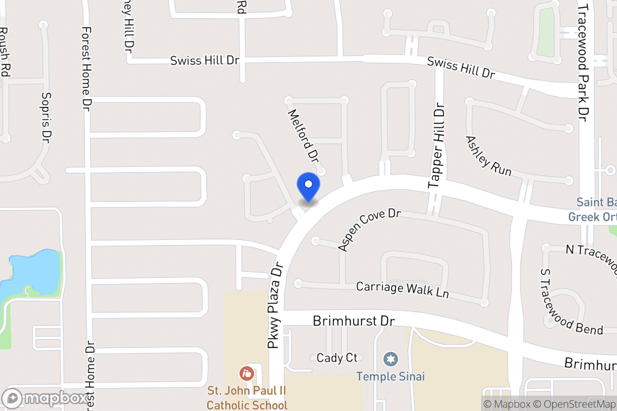 Map of Parkway Plaza Dr, Houston
