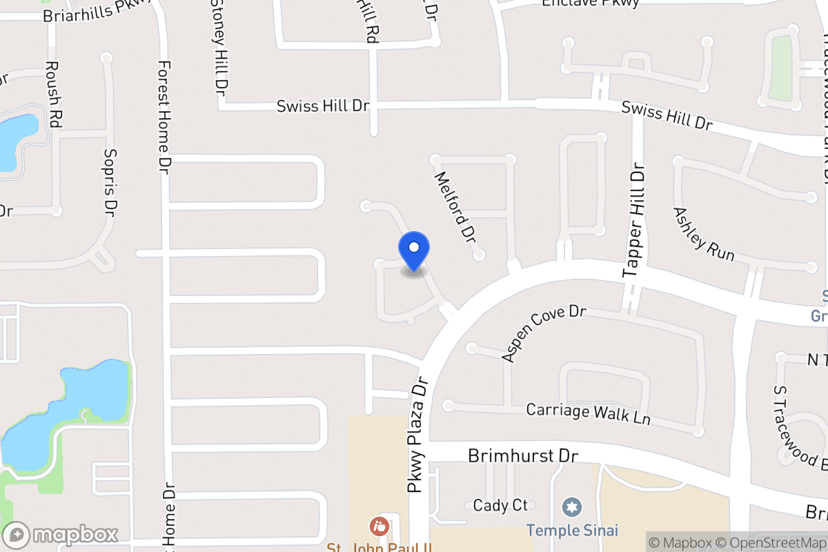 Map of 1103 Bonniefield Ln, Houston