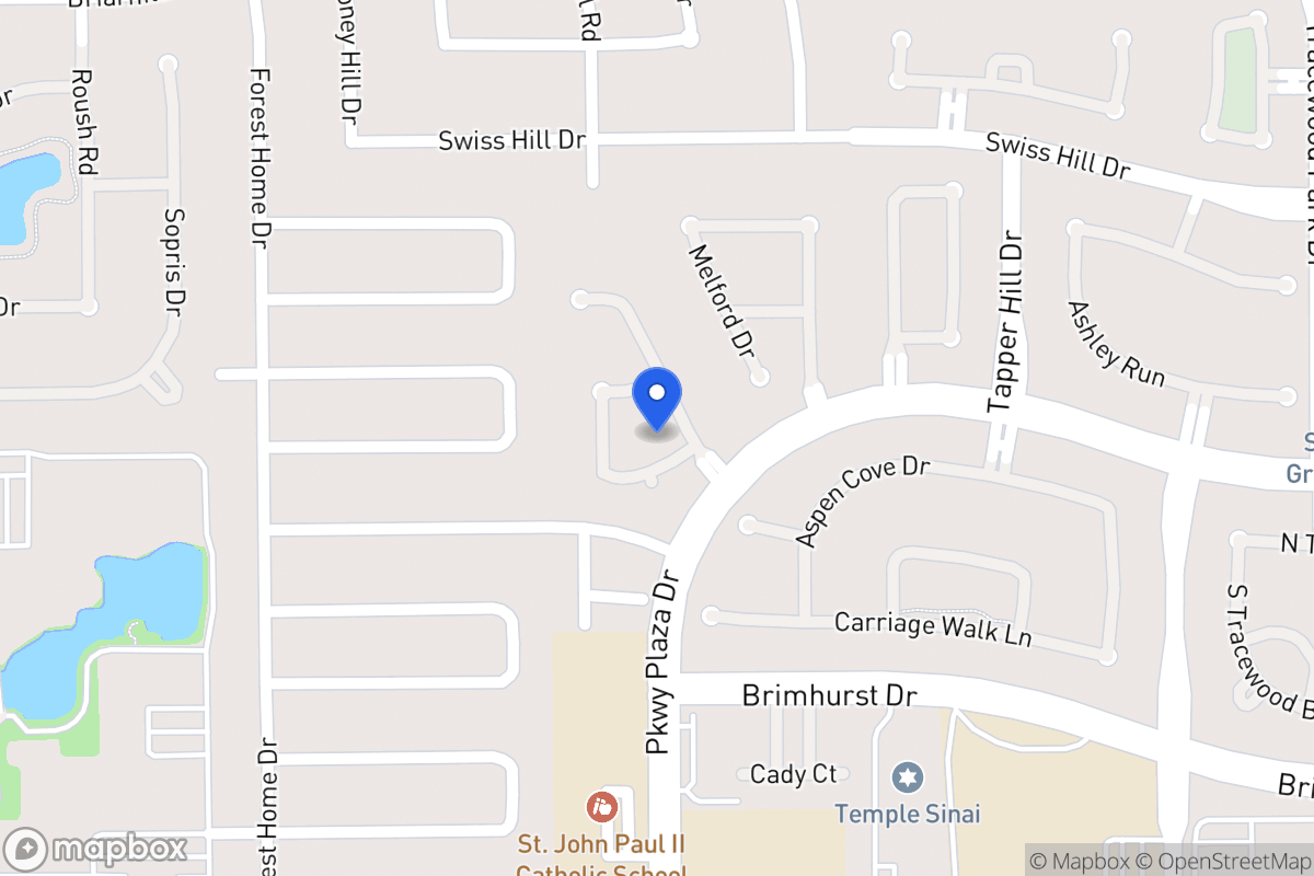 Map of 1222 Parkhaven Ln, Houston