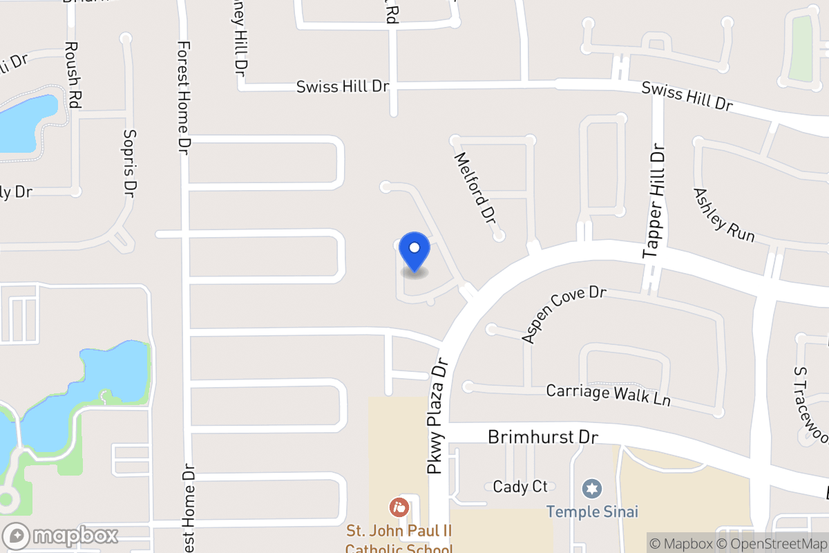 Map of 1215 Bonniefield Ln, Houston