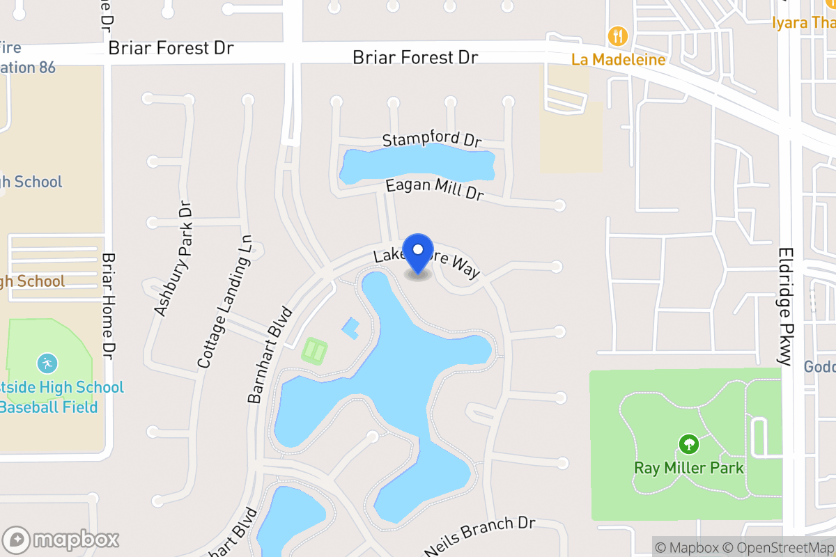 Map of 13715 Lakeshore Way Cv, Houston