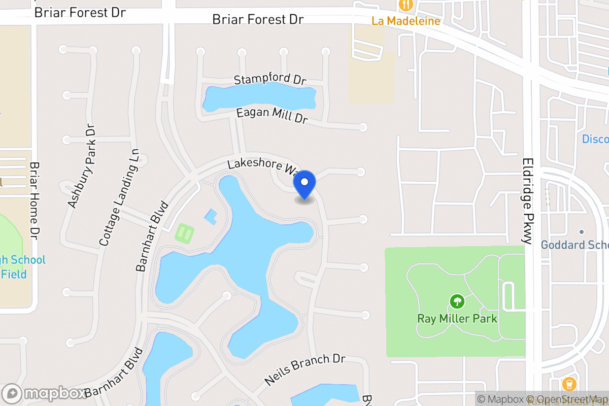 Map of 13703 Lakeshore Way Cv, Houston