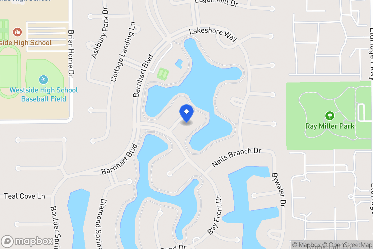 Map of 1807 Watercastle Ct, Houston