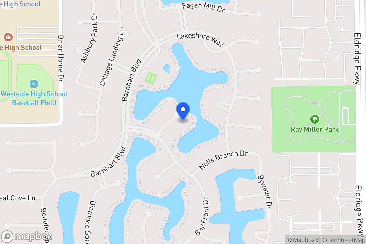 Map of 1803 Watercastle Ct, Houston