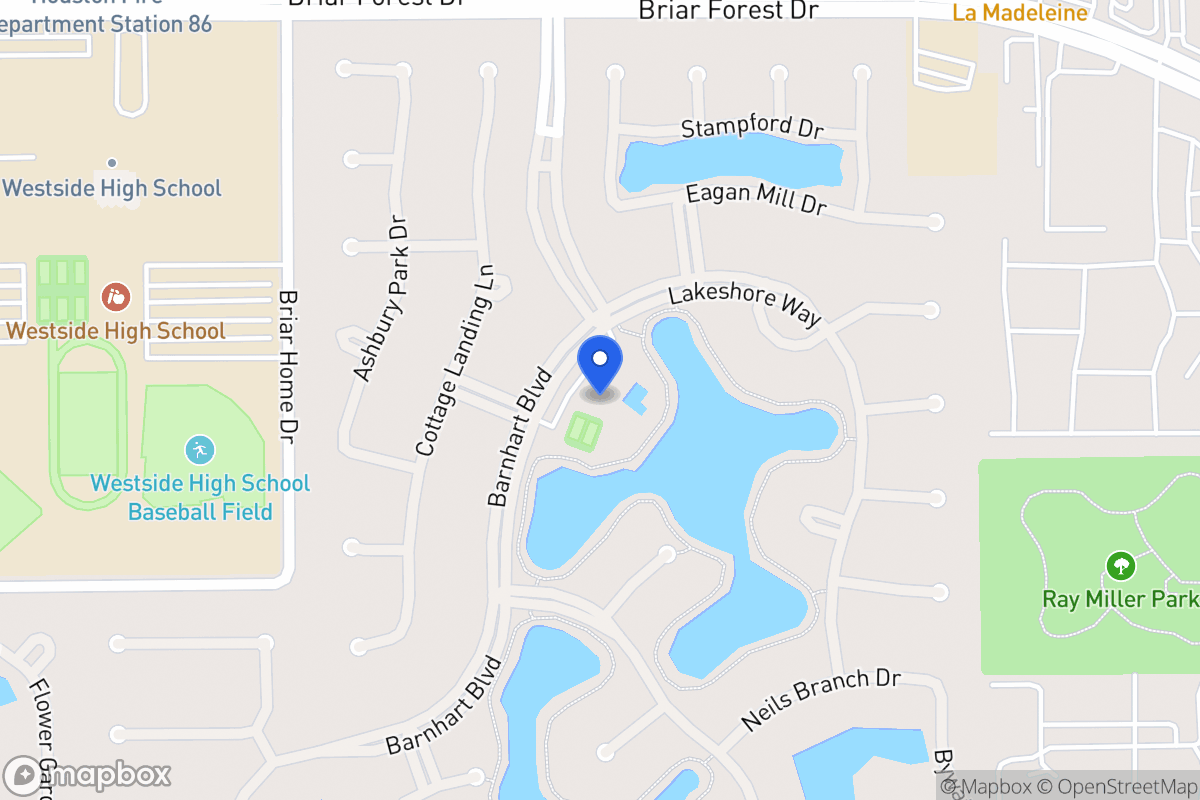 Map of 13935 Barnhart Blvd, Houston