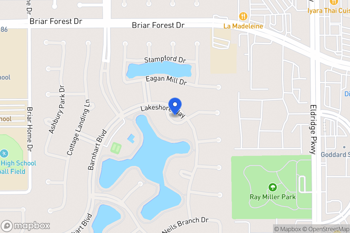 Map of Lakeshore Way Cv, Houston
