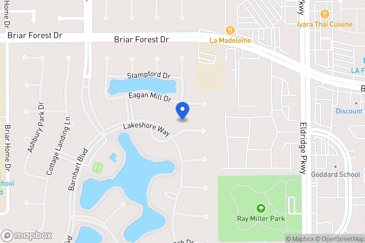 Map of 13618 Lakeshore Way Ct, Houston