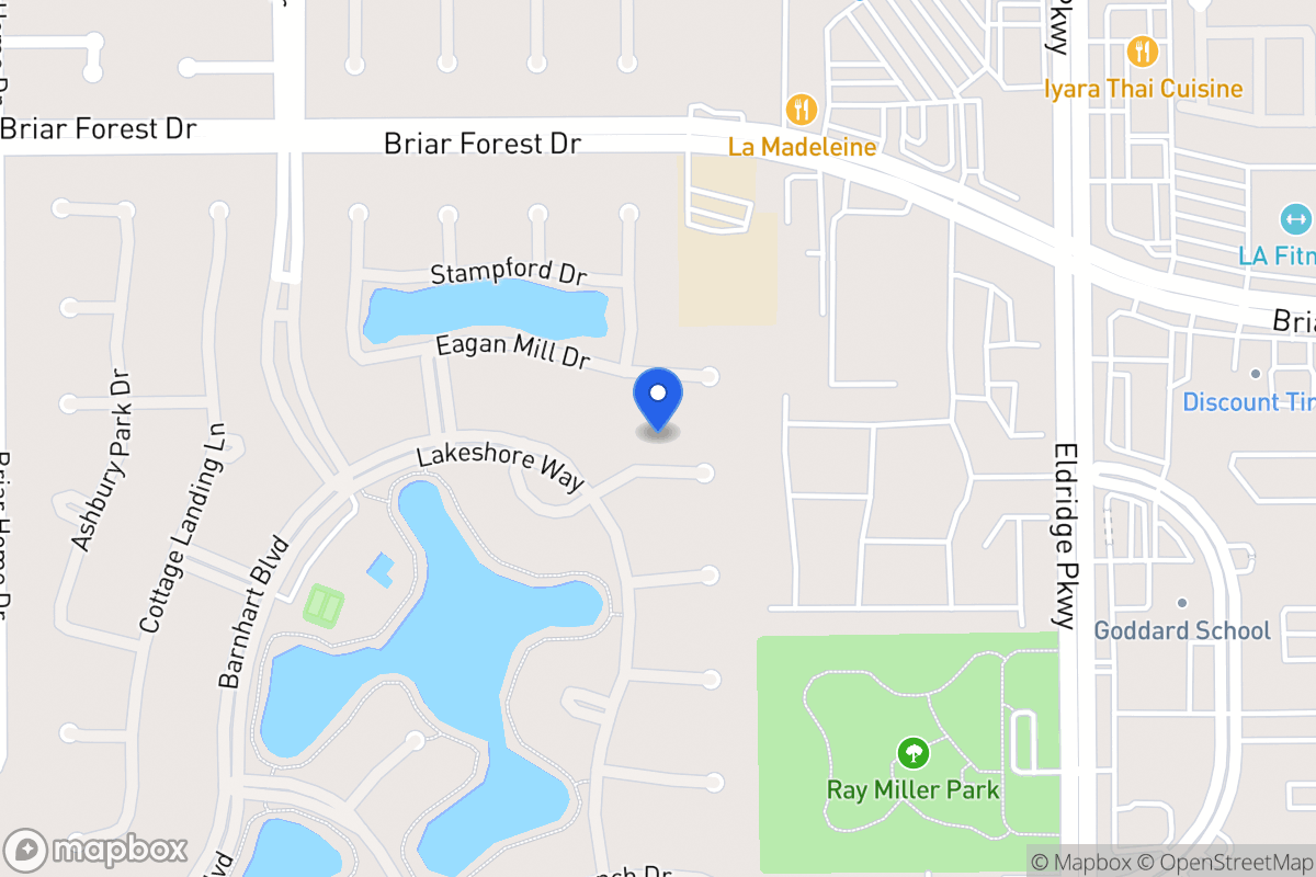 Map of 13614 Lakeshore Way Ct, Houston